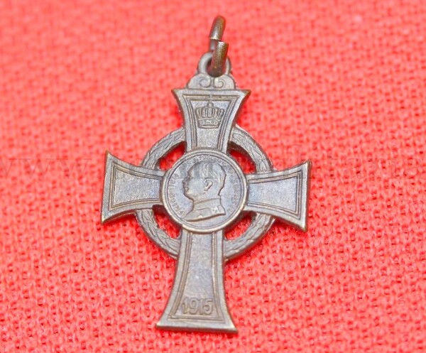 Miniatur Kriegsverdienstkreuz Bronze 1915 Sachsen