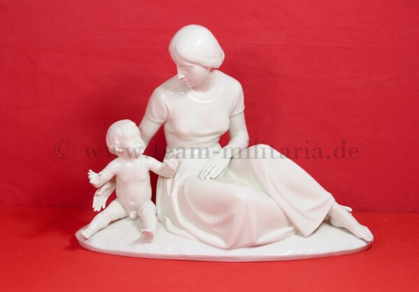 SS-Allach Porzellanfigur "Mutter und Kind"