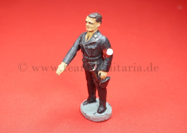 Elastolin - Rudolf Heß stehend in schwarzer SS-Generalsuniform stehend