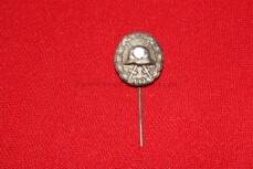 Miniatur Verwundetenabzeichen in Silber 1. Form