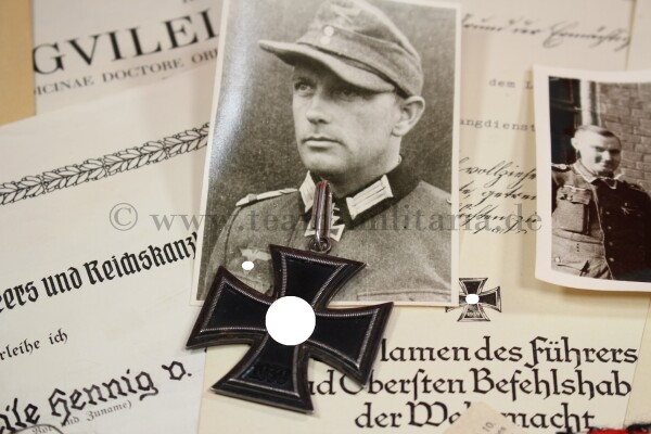 Ritterkreuznachlass Major & stv.Führer des Gr.Rgt 24 Hennig-Tile von Kalm