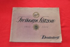 Freikorps L&uuml;tzow 1813-1919 - Denkschrift - SELTEN
