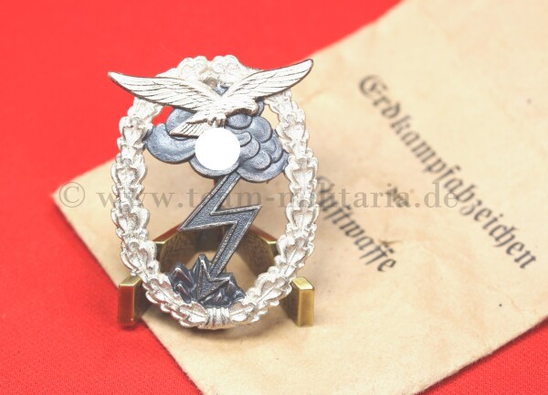 Erdkampfabzeichen der Luftwaffe mit Tüte - MINT CONDITION