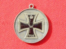 patriotischer Anh&auml;nger Halskette Weltkrieg 1914-1915