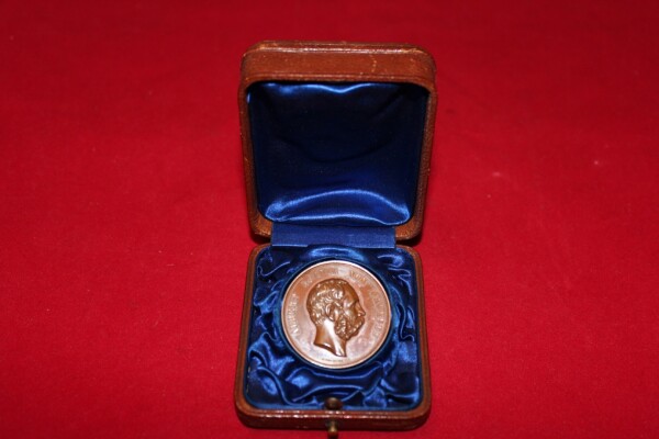 Medaille Sachsen für "Für gewerbliche Verdienste" im Etui