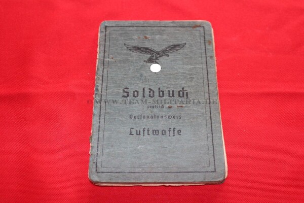 Soldbuch Luftwaffe Oberleutnant im Regiment General Göring - SELTEN