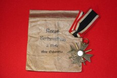 Kriegsverdienstkreuz 2.Klasse 1939 in T&uuml;te