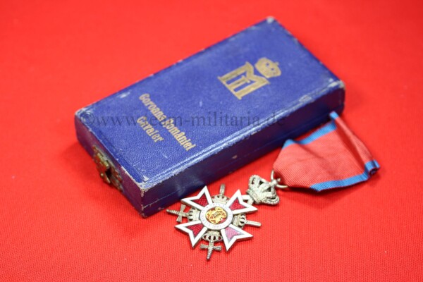 Orden der Krone von Rumänien 2. Modell im Etui