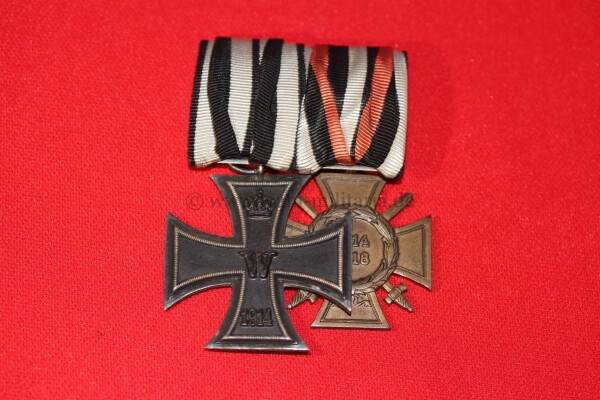 2-fach Ordensspange Eisernes Kreuz 2.Klasse 1914 & FKEK 