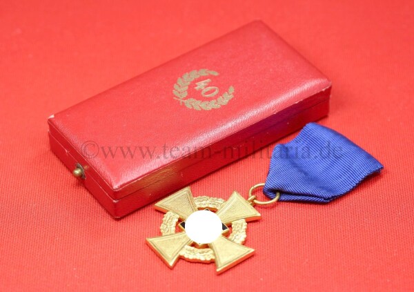 Treudienst-Ehrenzeichen in Gold für 40 Jahre - MINT CONDITION