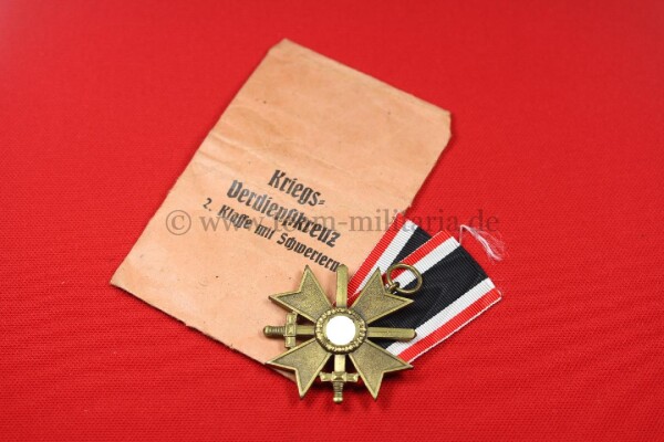 Kriegsverdienstkreuz 2.Klasse 1939 in Tüte