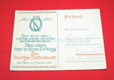 Postkarte Infanterie-Sturmabzeichen