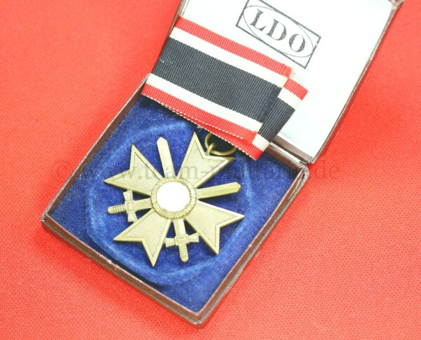 Kriegsverdienstkreuz 2.Klasse 1939 im BLAUEN LDO Etui - SELTEN !!