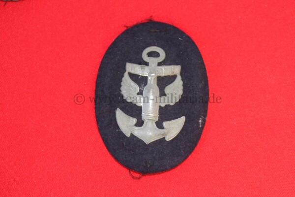 Kriegsmarine Ärmelabzeichen für einen Marineartilleriemaat