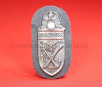 &Auml;rmelschild Narvikschild Silber 1940 auf Heeresstoff...