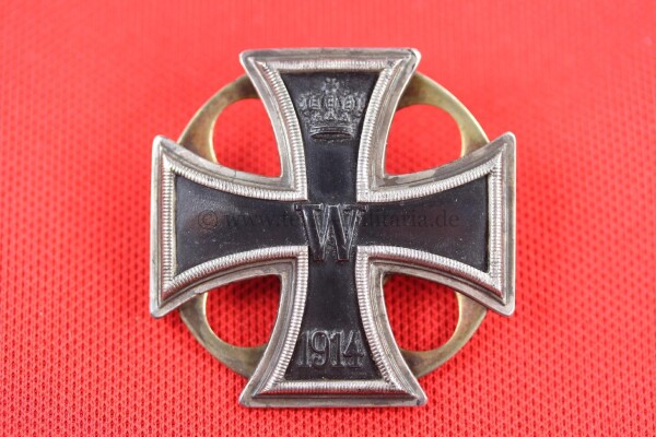 Eisernes Kreuz 1.Klasse 1914 an 4-Loch Schraubscheibe - SEHR SELTEN