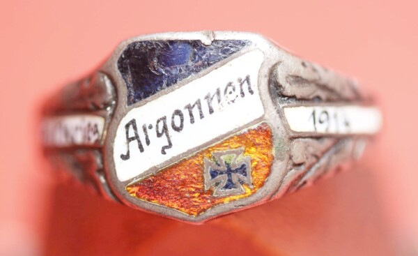 Ring / Fingerring 1.Weltkrieg Argonnen