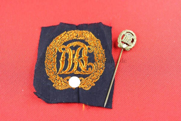 Reichssportabzeichen DRL in Bronze - Stoffausführung + Mini