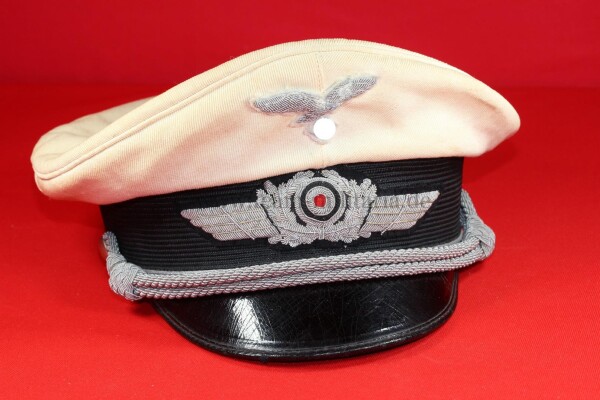 Luftwaffe weiße Sommerschirmmütze für Offiziere