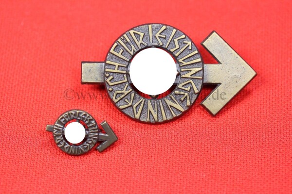 HJ Leistungsabzeichen Bronze (Nr 6845) + Miniatur - TOP STÜCK