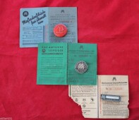 3 x Leipziger Reichsmesse 1939-1941- Ausweiskarte und...