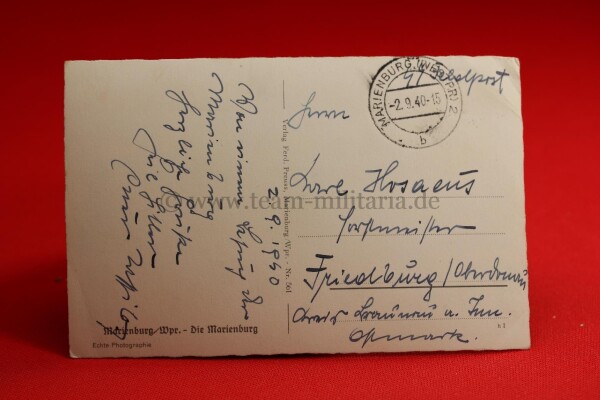 Postkarte SS-Leibstandarte Adolf Hilter SS-Feldpost...