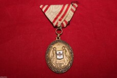 Medaille &Ouml;sterreich Humaniti Rot Kreuz 1864-1914 gold 