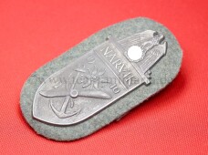 &Auml;rmelschild Narvikschild Silber 1940 auf Heeresstoff