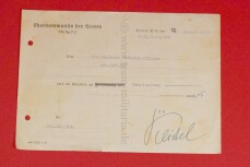 Dokument original Unterschrift Generalfeldmarschal Keitel