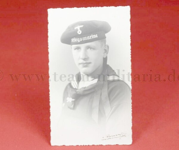 Portrait Kriegsmarine Matrose mit Tellermütze