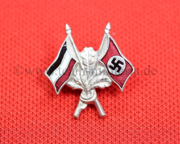 Patriotisches frühes NSDAP Abzeichen / Flagge / Fahne 