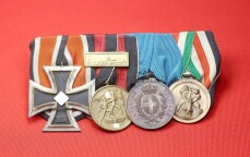 4-fach Ordensspange Wehrmacht / Italien /Afirka
