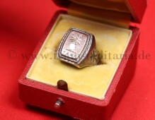 Silber Ring Afrika DAK 1941 im roten Etui - selten