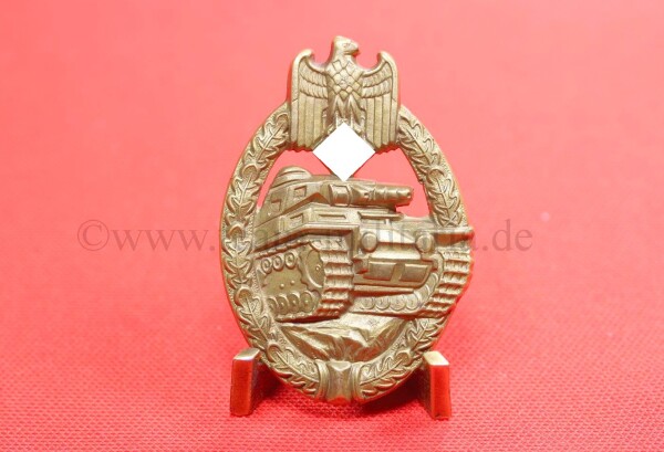 frühes Panzerkampfabzeichen in Bronze (Buntmetall) - SEHR SELTEN