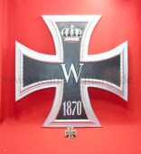 riesen Eisernes Kreuz 1870 in &Uuml;bergr&ouml;&szlig;e