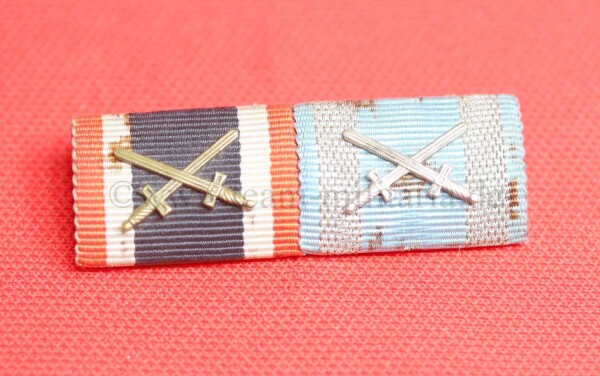 Bandspange Soldatenkreuz für Tapferkeit mit Schwertern Bulgarien