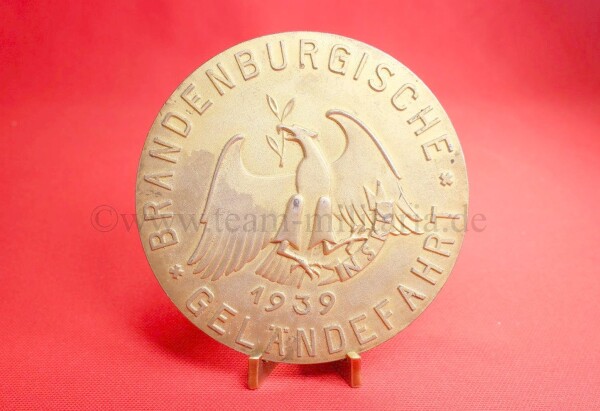 Medaille / Plakette Brandburgische Geländefahrt 1939