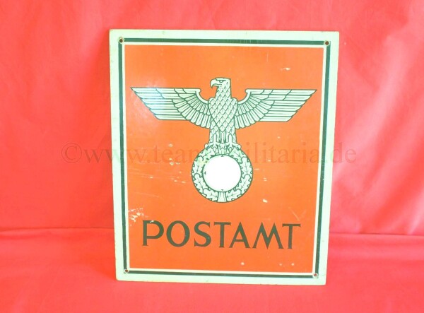 Postamt Schild Cardboard - SEHR SELTEN