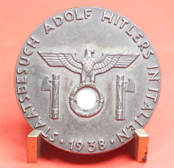 Abzeichen Staatsbesuch Adolf Hitler In Italien 1938 - SEHR SELTEN