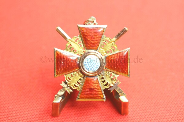 Kaiserlicher Orden der Heiligen Anna - Kreuz 3. Klasse mit Schwertern Russland