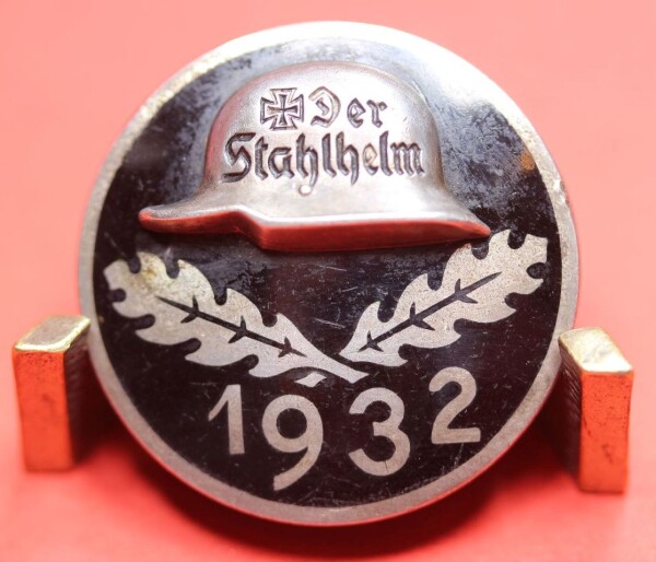 Stahlhelmbund - Diensteintrittsabzeichen 1932 - Silberstück