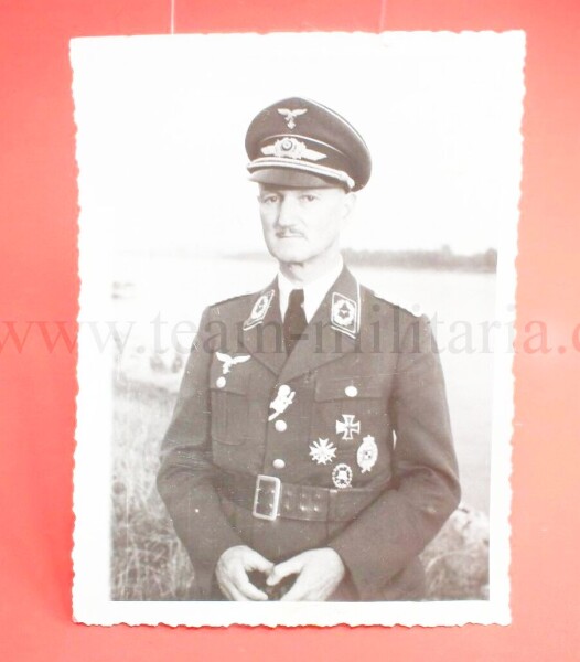 Foto Major der Luffenwaffe WKI/WKII mit bayrischem Beobachterabzeichen 