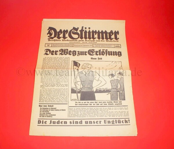 Zeitschrift "Der Stürmer" 1934 Nummer 37