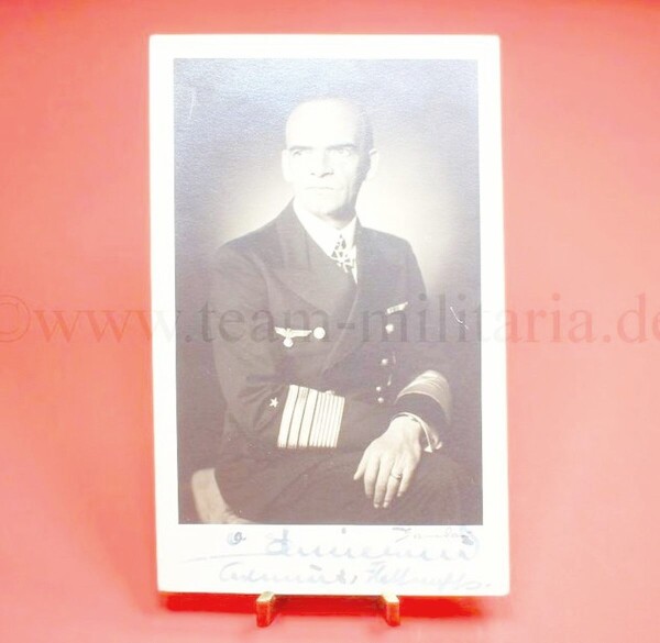 Original Unterschrift Otto Schniewind-  Generaladmiral und Ritterkreuzträger der Marine