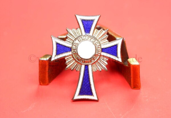 Miniatur Mutterkreuz in Silber / Ehrenkreuz der Deutschen Mutter - SELTEN