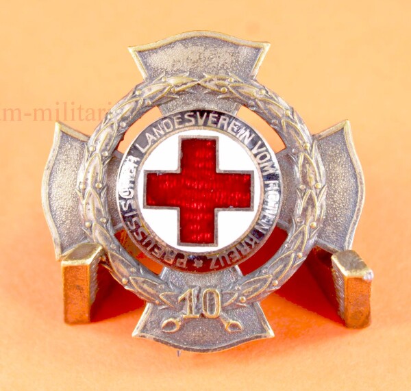 Ehrenzeichen des Preußischen Landesvereins vom Roten Kreuz mit Verleihungsnummer