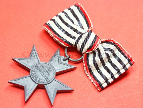 Preussen Abzeichen / Verdienstkreuz Kriegshilfsdienst 1916 an Damenschleife