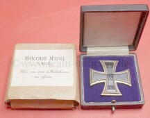 Eisernes Kreuz 1.Klasse 1914 im Etui mit Umkarton - TOP SET