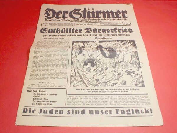 Zeitschrift "Der Stürmer" 1934 Nummer 8