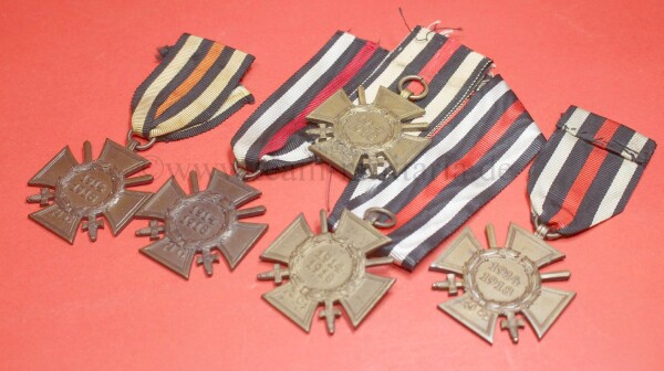 5 x Frontkämpfer Ehrenkreuz 1914-1918
